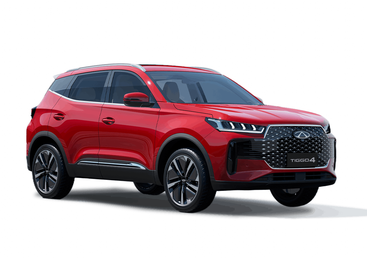 Chery Tiggo 4 Super Hybrid in Solar Flare Red