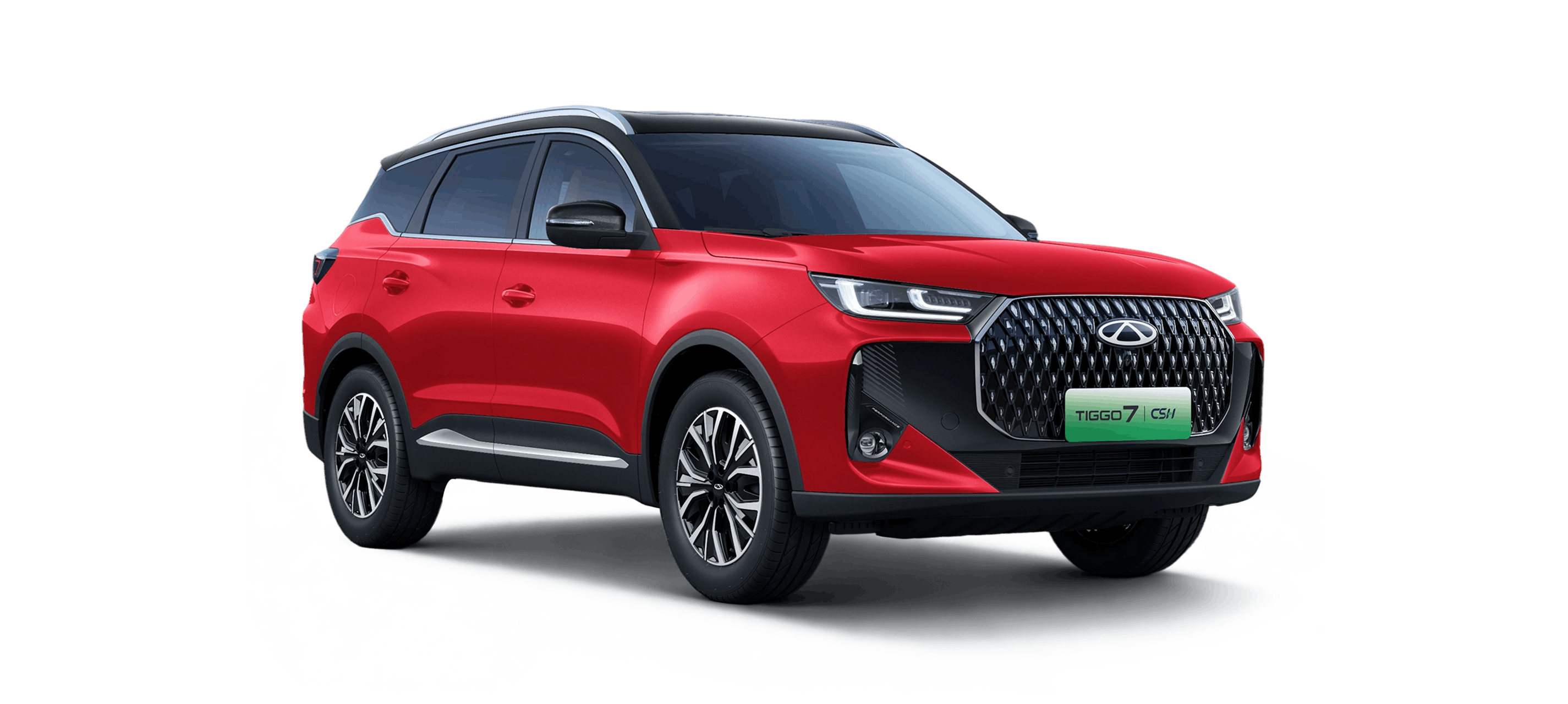 Chery Tiggo 7 CSH edition in Chery Red with Black Roof