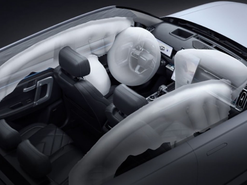 Eight airbag system