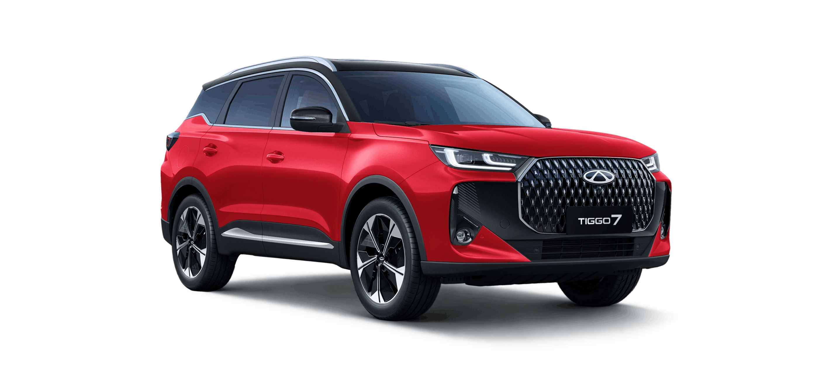 Chery Tiggo 7 edition in Chery Red with Black Roof