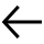 Left arrow icon in black